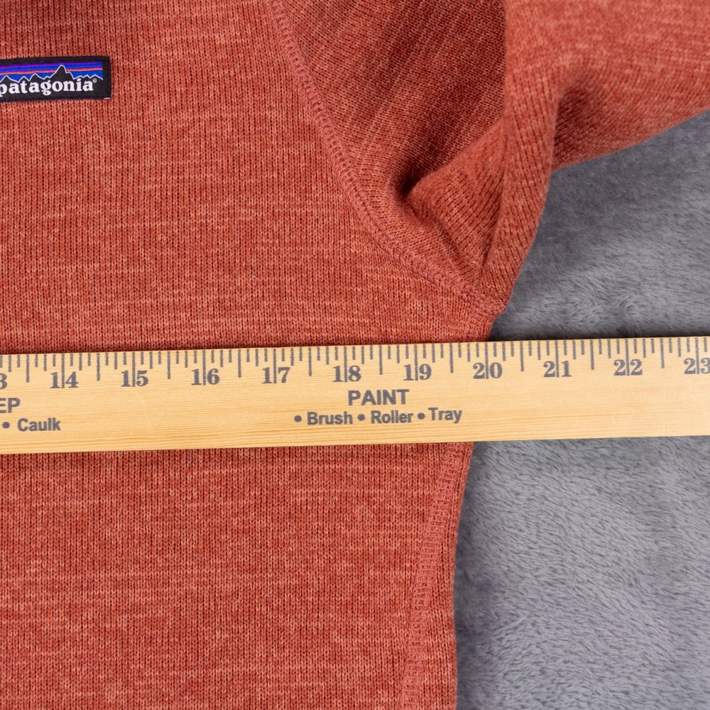 Patagonia Better Sweater 1/4 Zip Pullover Womens L Burnt Orange Polyester Fleece - Picture 9 of 11